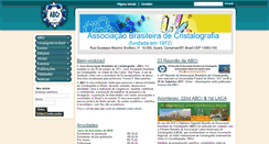 Desktop Screenshot of abcristalografia.org.br